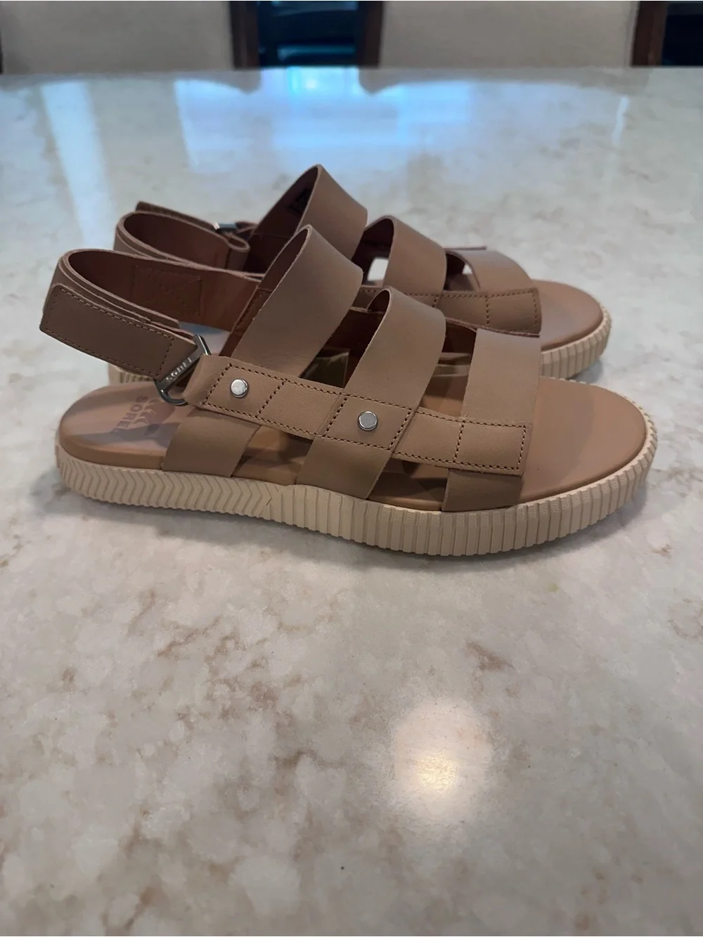 Sorel sandals. Nude color - Picture 5 of 10